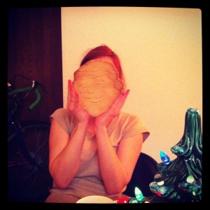 ingrid quickly claiming her favorite cookie of the night