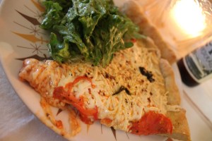 my plate full of pizza