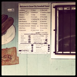 snowcones